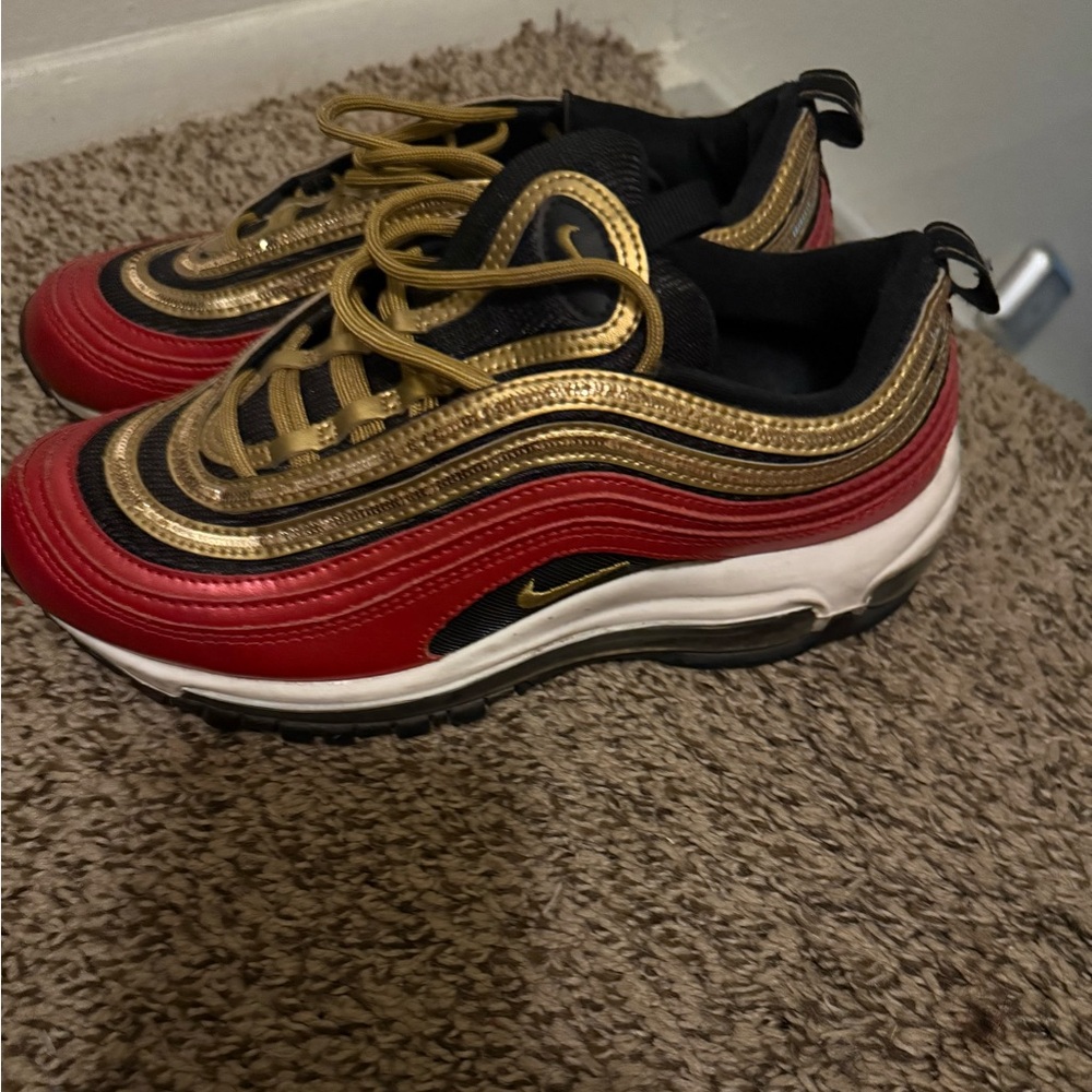 Nike Air Max 97 in Red and Gold